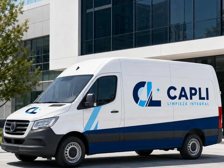 Camioneta rotulada de CAPLI